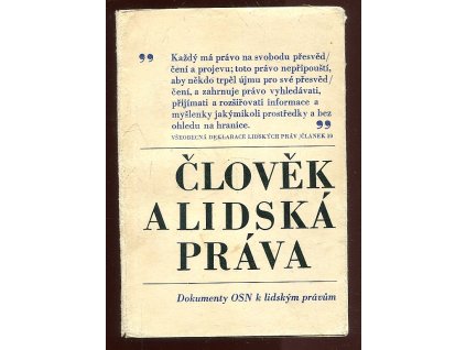 219165 clovek a lidska prava dokumenty k lidskym pravum