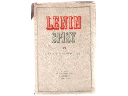 Spisy. Sv. 19, Březen-prosinec 1913, Vladimir Il'jič Lenin, 1957