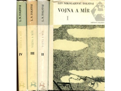 Vojna a mír  I-IV (komplet), Lev Nikolajevič Tolstoj, 1966