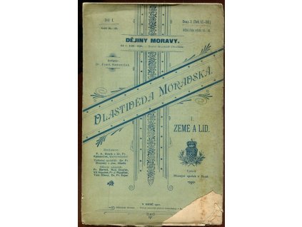 Vlastivěda moravská. I, Země a lid Svazek 3, sešity 13-20