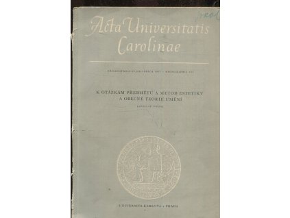 Acta Universitatis Carolinae ; Z pomocných věd historických VI-VII