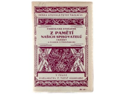 Z pamětí našich spisovatelů : ukázky s úvodem a poznámkami