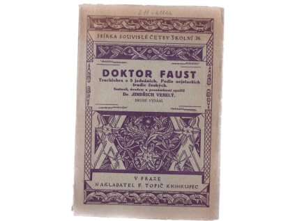 Doktor Faust : truchlohra o 5 jednáních