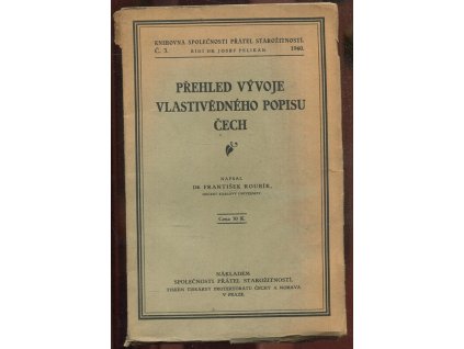 Přehled vývoje vlastivědného popisu Čech, František Roubík, 1940