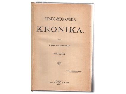 Česko-moravská kronika kniha druhá