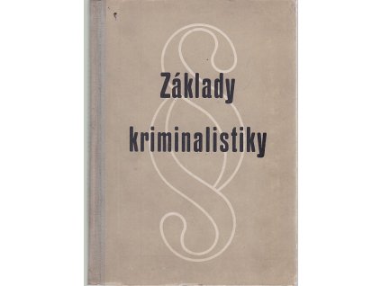 230163 zaklady kriminalistiky