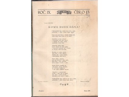Rozkvět, ročník IX., č. 13–24 (druhé pololetí) : Obrázkový týdedík (Obrázkový list rodinný), 1916