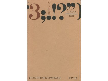 Rozmluvy 3/1984 - Literární a filozofická revue, 1984