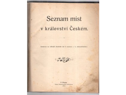 Seznam míst v království českém