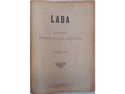 Lada – ročník 1909–10, Věnceslava Lužická, 1909