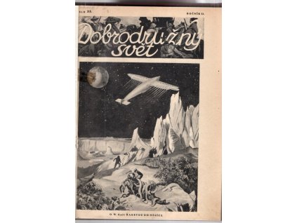 Dobrodružný svět, II. ročník - díly 33-52, romány Raketou do měsíce, Vesuvská čarodějka, 1928