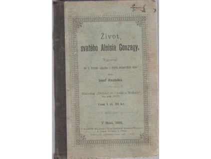 Život svatého Aloisia Gonzagy