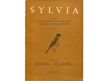SYLVIA : Sborník kroužkovací stanice národního muzea v Praze a Československé ornitologické společnosti XVIII, 1970