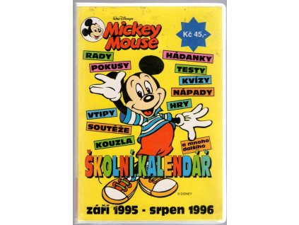 Mickey Mouse – školní kalendář : září 1995 – srpen 1996, 1995