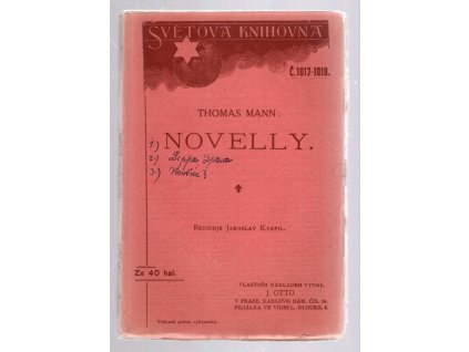 Novelly, Thomas Mann, 1906