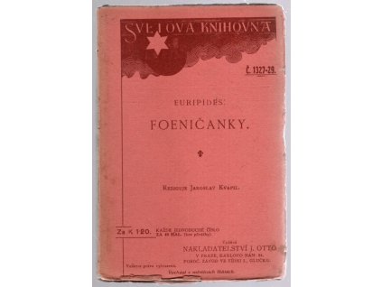 Foeničanky : tragedie, Euripidés, 1919