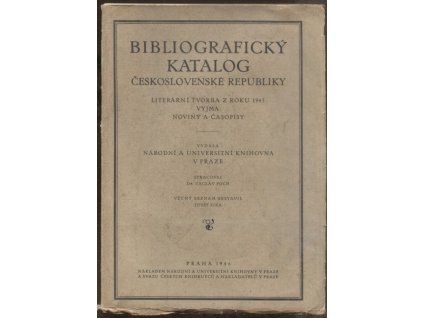 Bibliografický katalog Československé republiky : Literární tvorba z roku 1945 vyjma noviny a časopisy