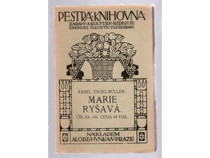 Marie Ryšavá: V české divadelní historii - životopisná studie, Karel Engelmüller, 1911