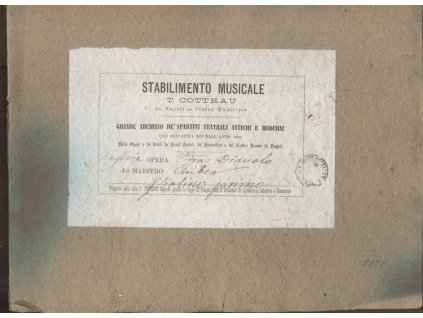 Sinfonia opera Fra Diavolo – ouverture – Violino Primo, Daniel Auber, 0