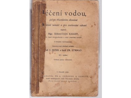Léčení vodou Jež po třicetiletém zkoušení k vyléčení nemocí a pro zachování zdraví