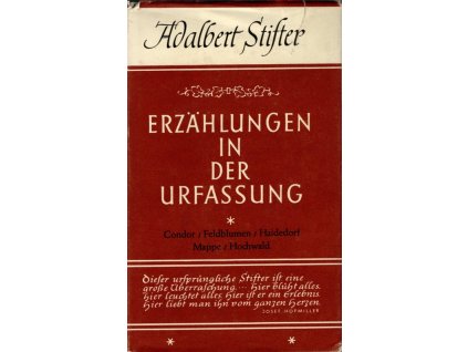 Erzählungen in der Urfassung, Adalbert Stifter, 1952