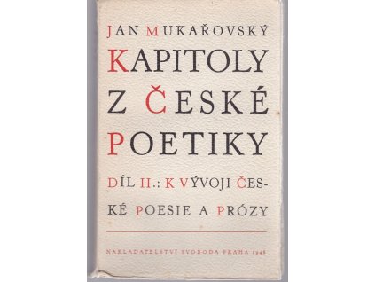 Kapitoly z české poetiky. Díl 2