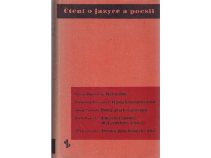 Čtení o jazyce a poesii - Svazek 1., 1942
