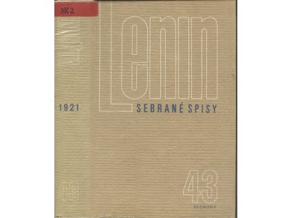 Lenin - Sebrané spisy sv. 43, Vladimir Il'jič Lenin, 1989
