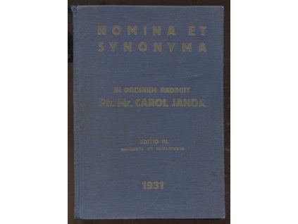 Nomina Et Synonyma