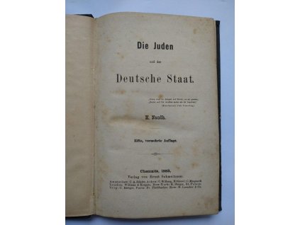 Die Juden und der Deutsche Staat