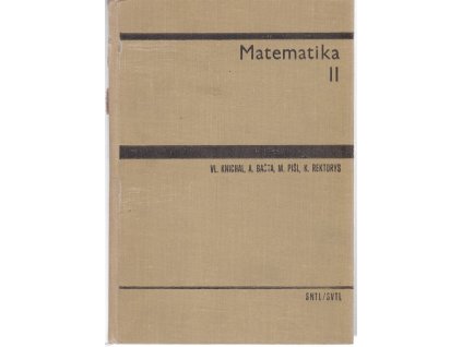 Matematika II, Vladimír Knichal, 1966