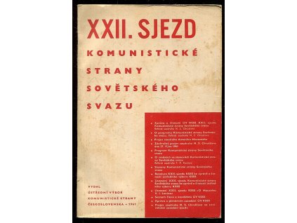 22. sjezd Komunistické strany Sovětského svazu, 1961