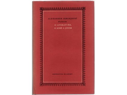 O literatuře, o sobě a jiném, Aleksandr Sergejevič Puškin, 1974