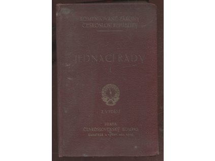 Jednací řády soudů a státních zastupitelství se zákony, nařízeními a výnosy s nimi souvislými. Díl I, Jed. ř., n. m. spr. z 5. května 1897, č. 112 r. z., §§ 1 až 216, jed. por., vl. n. z 3. května 1924, č. 99 Sb. z. a n. §§ 1 až 204 + Jednací řády so