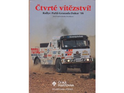 253050 ctvrte vitezstvi podpis loprais rallye pariz granada dakar 1998