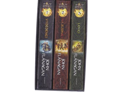 Bratrstvo - Vyděděnci, Nájezdníci a Lovci - 1-3 díl - Dárkový box, John Flanagan, 2013