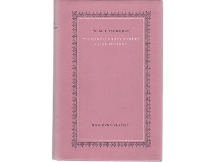 Yellowplushovy paměti a jiné povídky, William Makepeace Thackeray, 1959