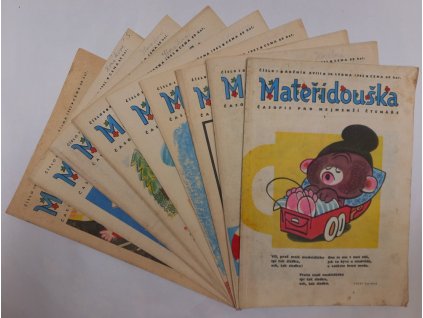 Mateřídouška – ročník XVIII – NEKOMPLETNÍ : Časopis pro nejmenší čtenáře, 1962