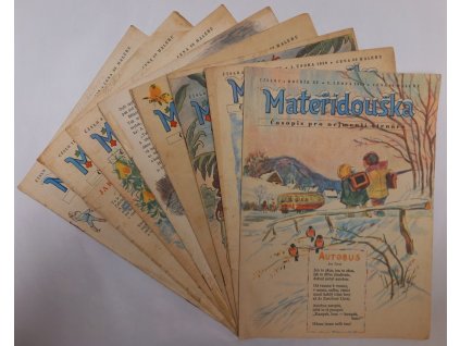 Mateřídouška – ročník XV – NEKOMPLETNÍ : Časopis pro nejmenší čtenáře, 1959