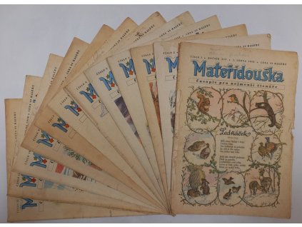 Mateřídouška – ročník XIV – KOMPLETNÍ : Časopis pro nejmenší čtenáře, 1958