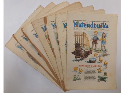 Mateřídouška – ročník XII – NEKOMPLETNÍ : Časopis pro nejmenší čtenáře, 1956