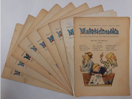 Mateřídouška – ročník IV – NEKOMPLETNÍ – čísla 1–7, 9, 18 : Časopis pro nejmenší čtenáře