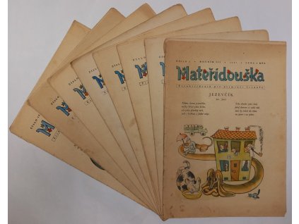 Mateřídouška – ročník III – NEKOMPLETNÍ : Časopis pro nejmenší čtenáře, 1947