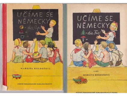 Učíme se německy. 1.+2. díl, Margita Holdošová, 1970