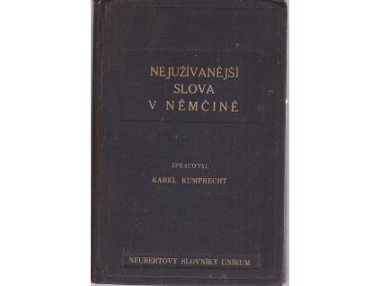 Nejužívanější slova v němčině srovnaná v sestupném pořadí