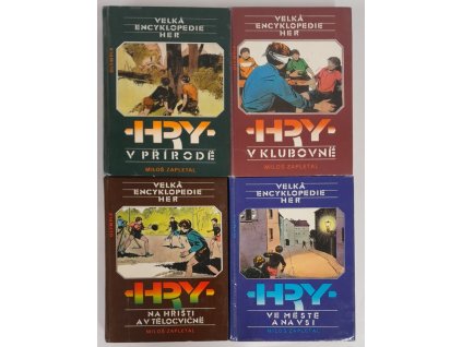 Velká encyklopedie her I-IV : Hry v přírodě ; Hry v klubovně ; Hry na hřišti a v tělocvičně ; Hry ve městě a na vsi
