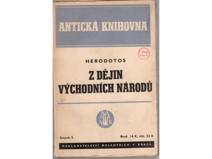 Z dějin východních národů, Hérodotos, 1941