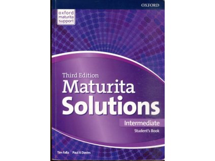 Third edition Maturita Solutions - Intermediate student's book, Tim Falla, 2023
