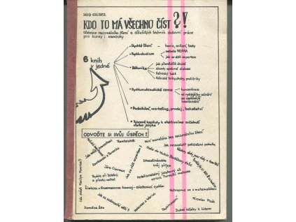 Kdo to má všechno číst?! : učebnice racionálního čtení a důležitých technik duševní práce pro kursy i samouky, David Gruber, 1991