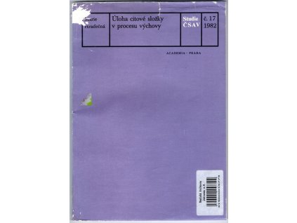 Úloha citové složky v procesu výchovy